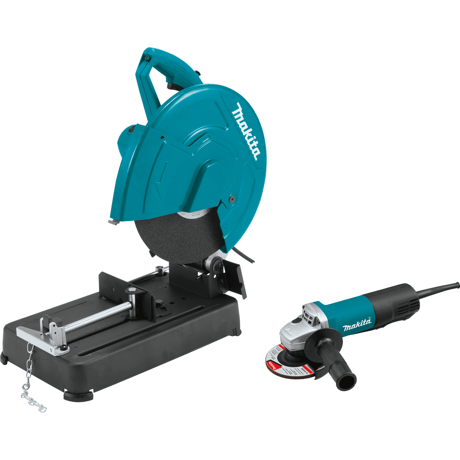 Picture of 14" Cut-Off Saw with 4-1/2" Paddle Switch Angle Grinder