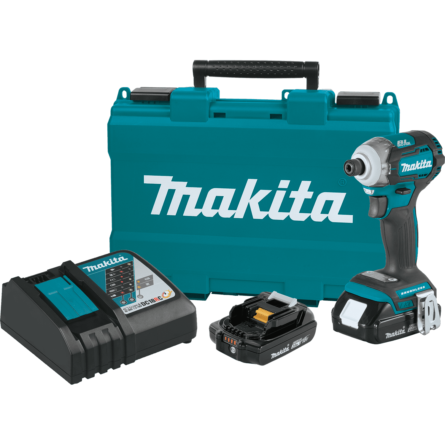 Picture of 18V LXT Lithium-Ion Compact Brushless Cordless Quick-Shift Mode 4-Speed Impact Driver Kit (2.0Ah)