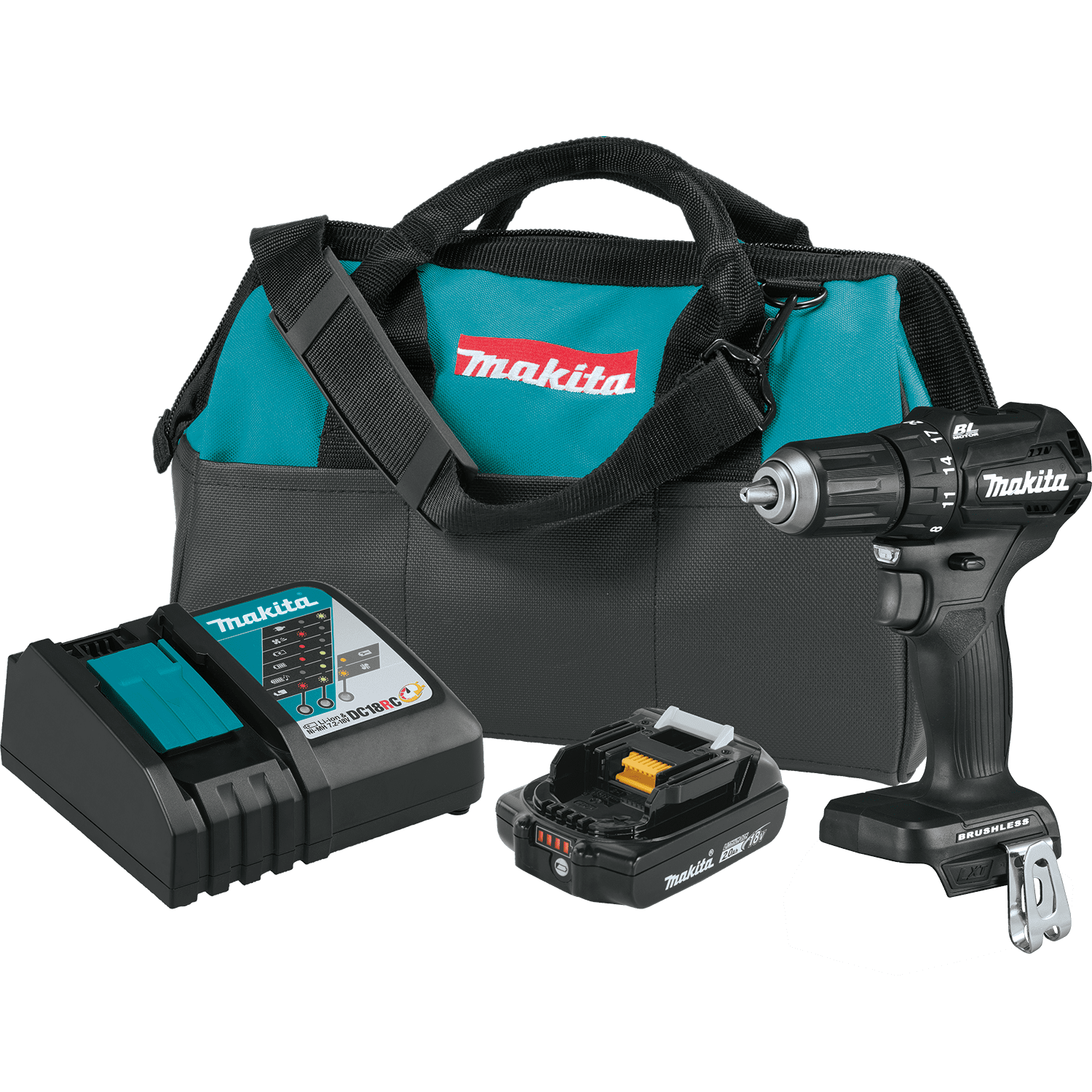 Picture of 18V LXT Lithium-Ion Sub-Compact Brushless Cordless 1/2" Driver-Drill Kit (2.0Ah)