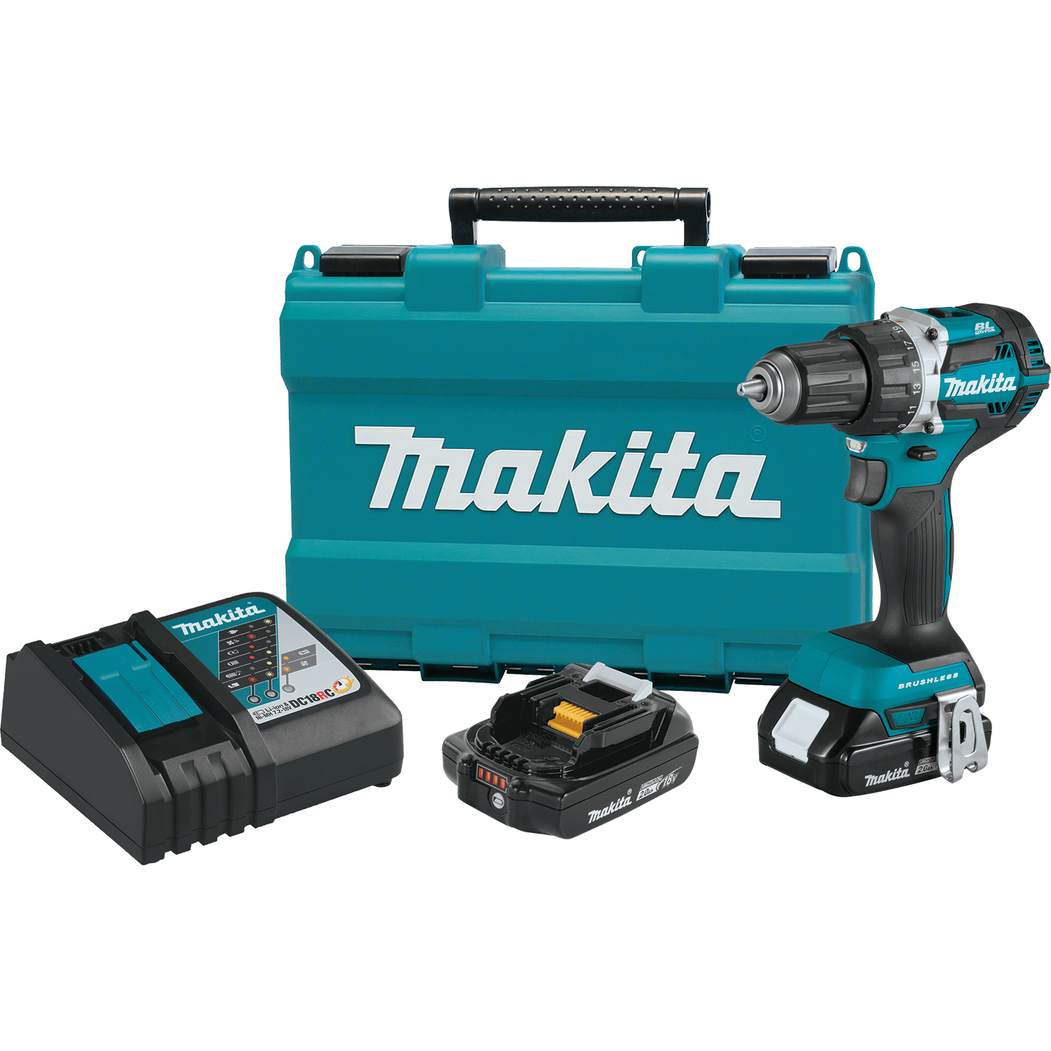 Picture of 18V LXT Lithium-Ion Compact Brushless Cordless 1/2" Driver-Drill Kit (2.0Ah)