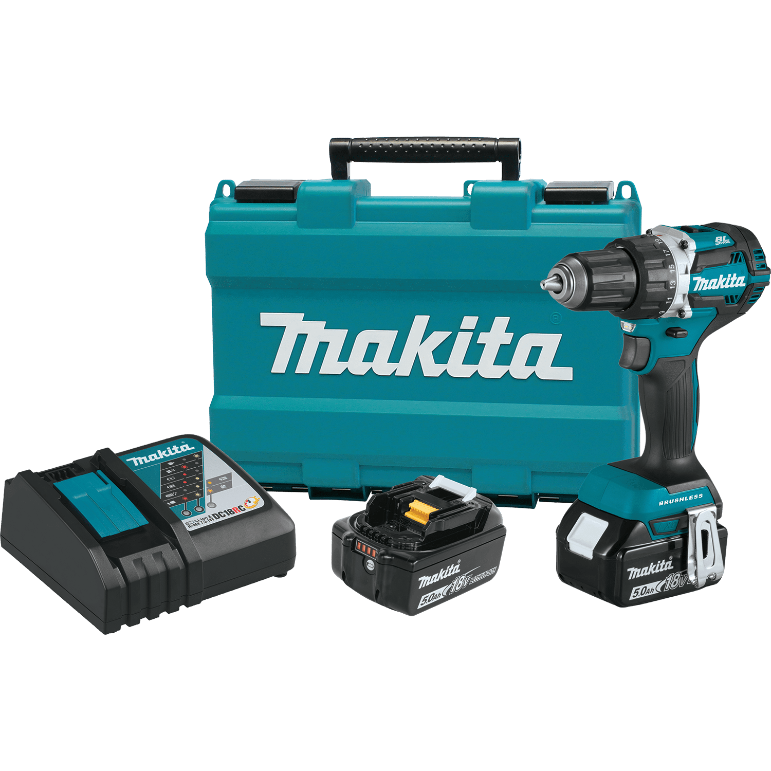 Picture of 18V LXT Lithium-Ion Compact Brushless Cordless 1/2" Driver-Drill Kit (5.0Ah)