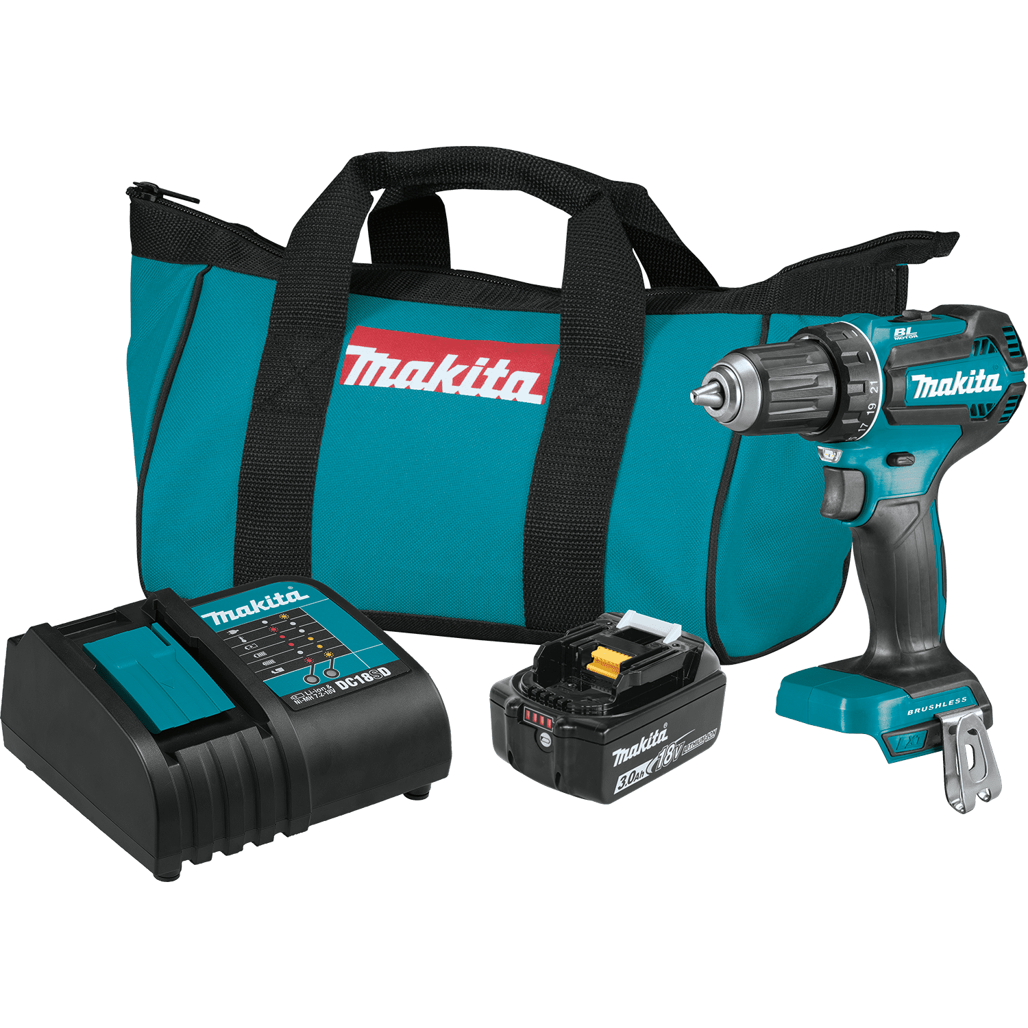 Picture of 18V LXT Lithium-Ion Brushless Cordless 1/2" Driver-Drill Kit (3.0Ah)