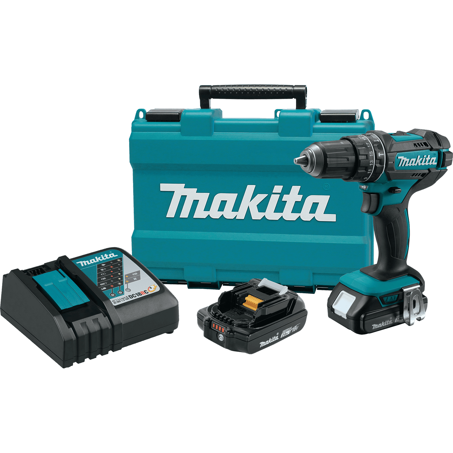 Picture of 18V LXT Lithium-Ion Compact Cordless 1/2" Hammer Driver-Drill Kit (2.0Ah)