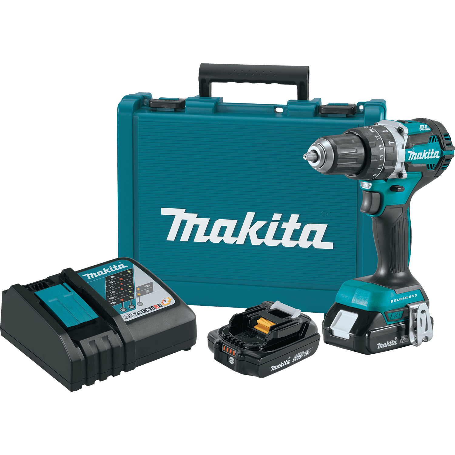 Picture of 18V LXT Lithium-Ion Compact Brushless Cordless 1/2" Hammer Driver-Drill Kit (2.0Ah)