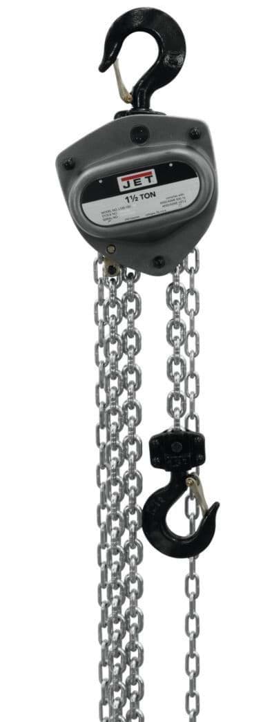Picture of L-100-150WO-30, 1-1/2 Ton Hand Chain Hoist With 30' Lift & Overload Protection