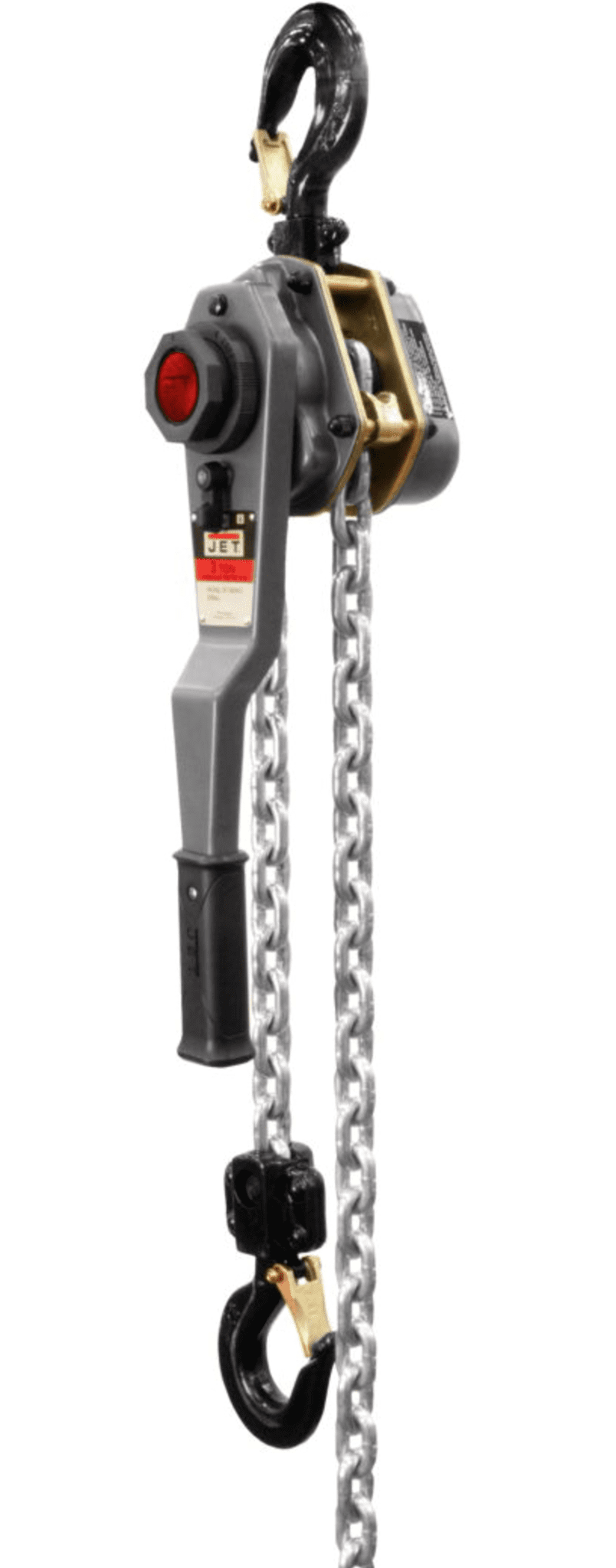 RopeSoapNDope. JLH Series 3 Ton Lever Hoist, 10' Lift with Overload