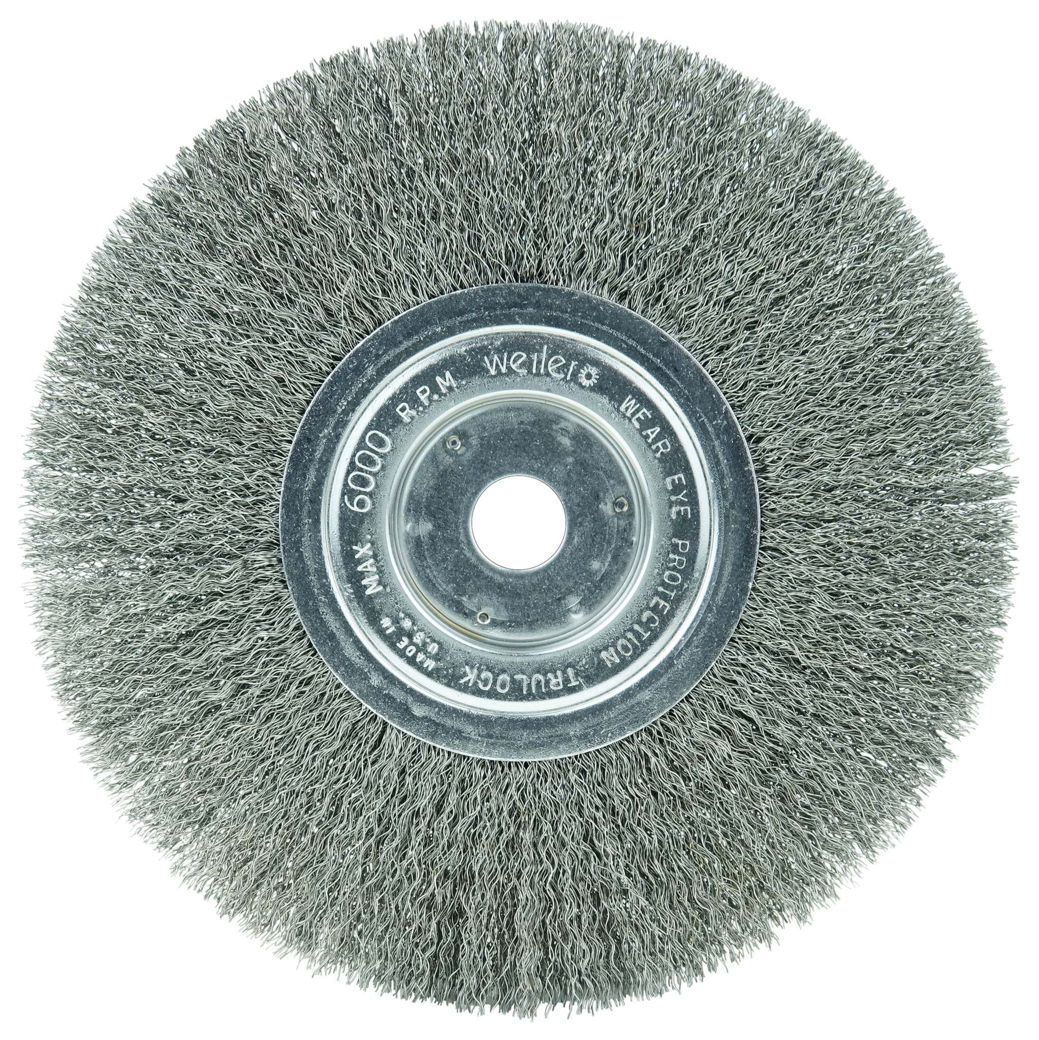 Picture of 8" Narrow Face Crimped Wire Wheel, .0104" Steel Fill, 3/4" Arbor Hole