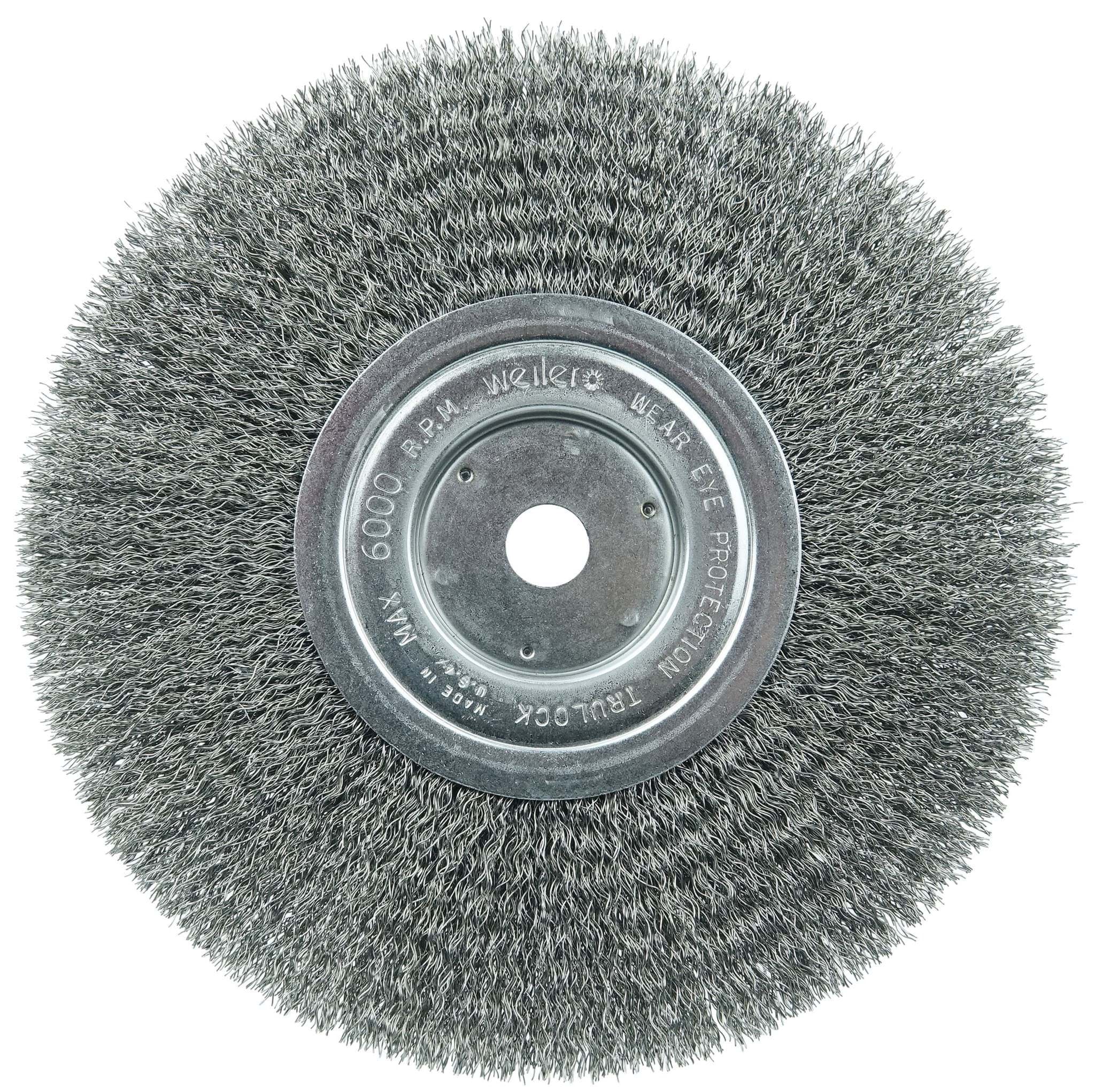 Picture of 8" Narrow Face Crimped Wire Wheel, .0118" Steel Fill, 5/8" Arbor Hole
