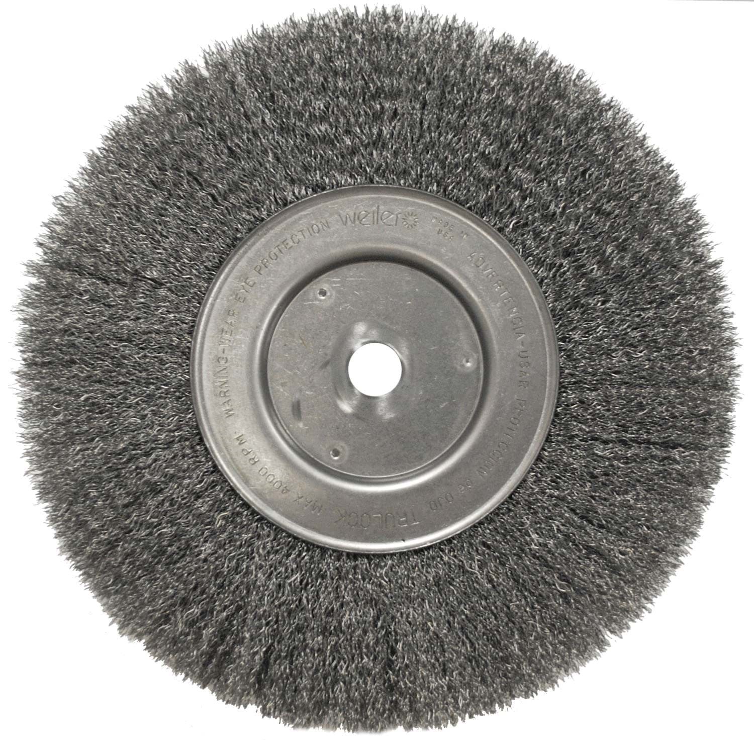 Picture of 10" Narrow Face Crimped Wire Wheel, .006" Steel Fill, 3/4" Arbor Hole