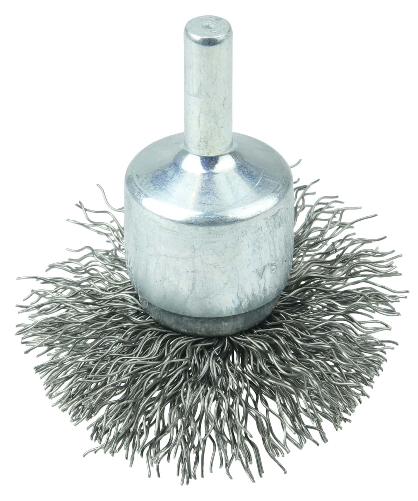 Picture of 2" Circular Flared Crimped Wire End Brush, .014" Steel Fill