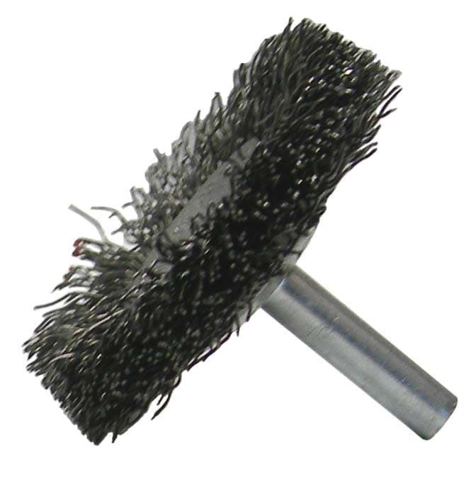 Picture of 2-1/2" Stem-Mounted Concave Crimped Wire Wheel, .006" Steel Fill, 1/4" Stem