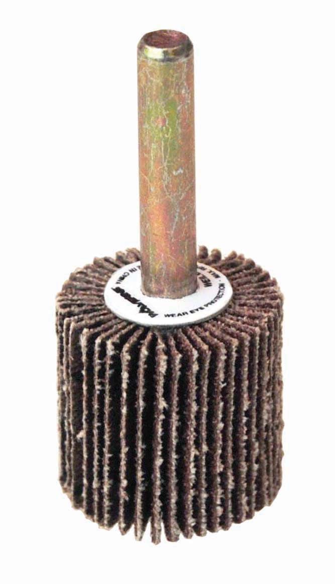 Picture of 1" x 1" x 60AO Wolverine Coated Abrasive Flap Wheel, 1/4" Stem