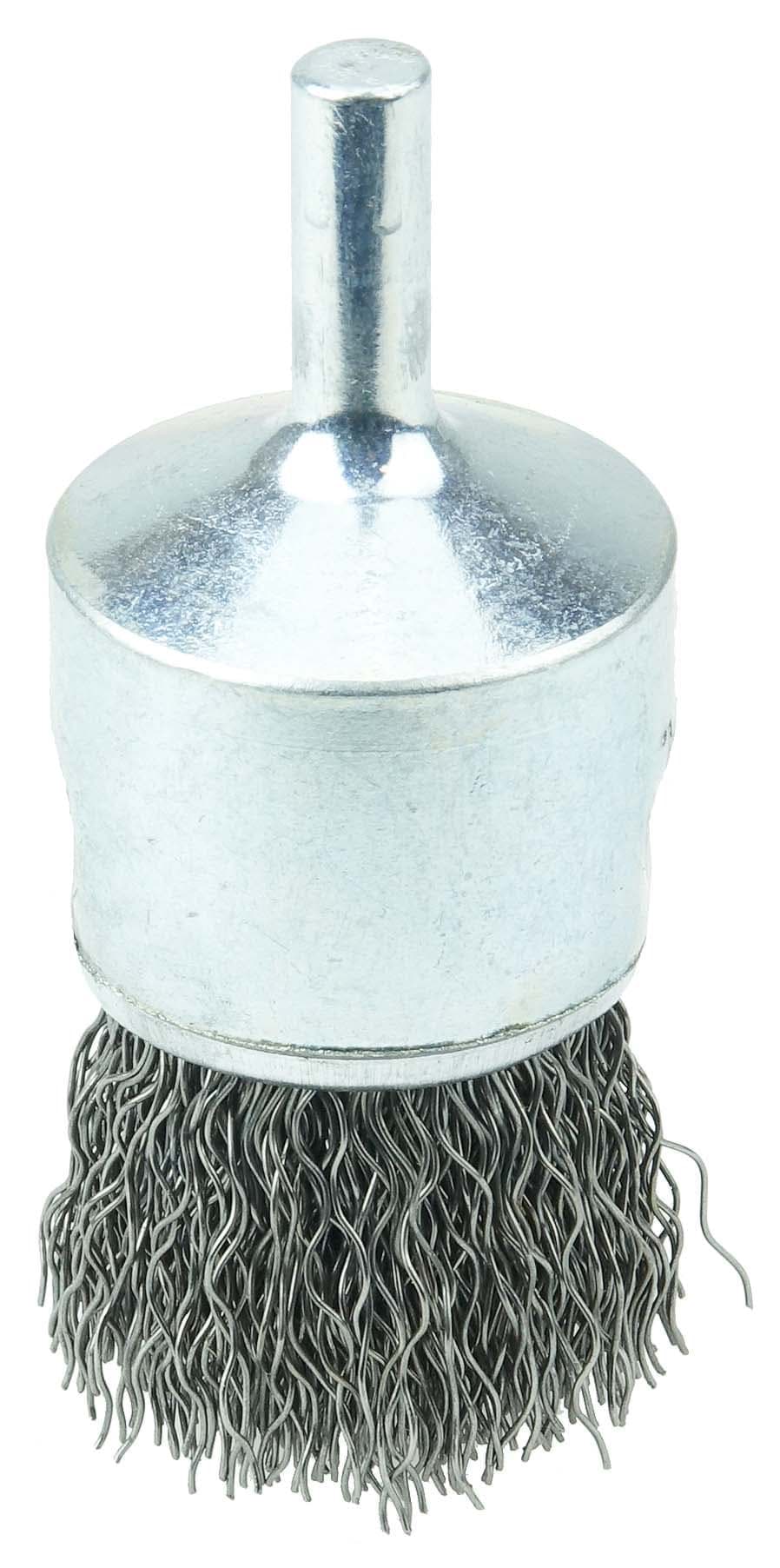Picture of Wolverine 1" Crimped Wire End Brush,  .014" Steel Fill, 1/4" Stem