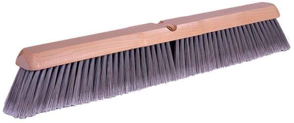 Picture of 18" Fine Sweep Floor Brush, Flagged Silver Polystyrene Fill