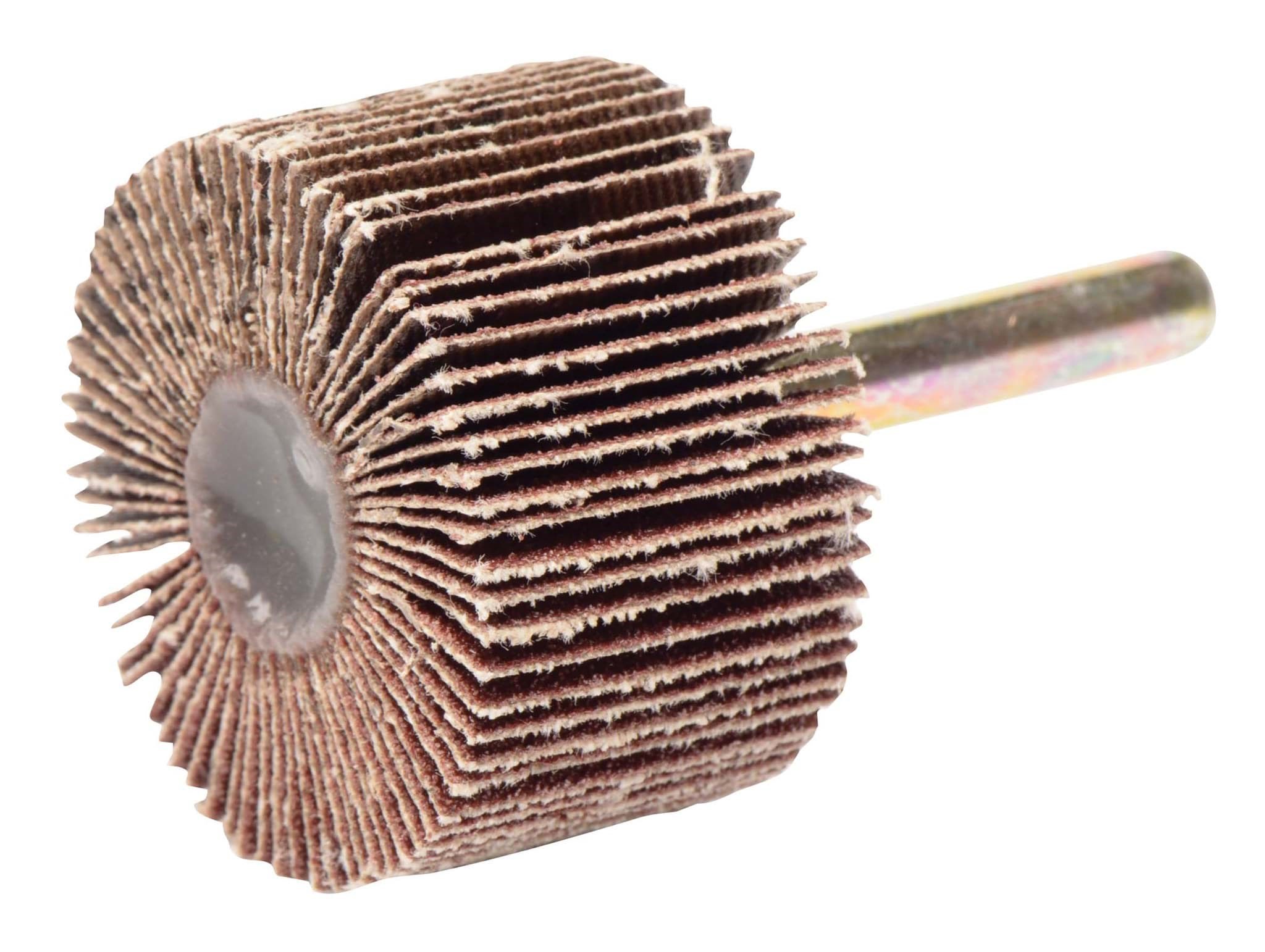 Picture of 1-1/2" x 1" Tiger Coated Abrasive Flap Wheel, 1/4" Stem, 80AO