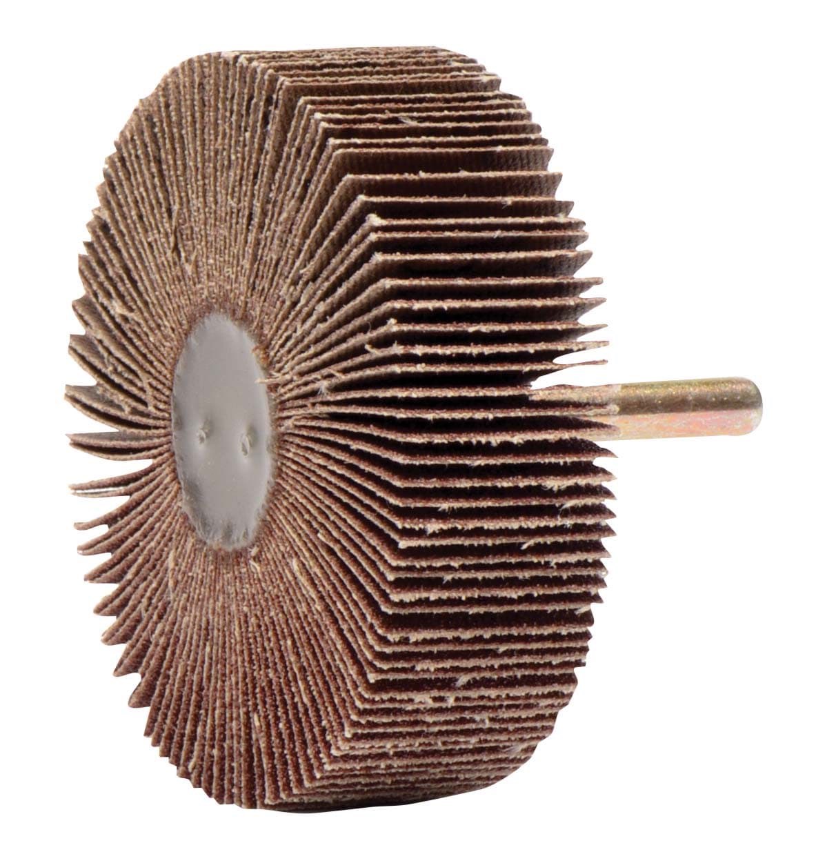 Picture of 3" x 1" Tiger Coated Abrasive Flap Wheel, 1/4" Stem, 80AO