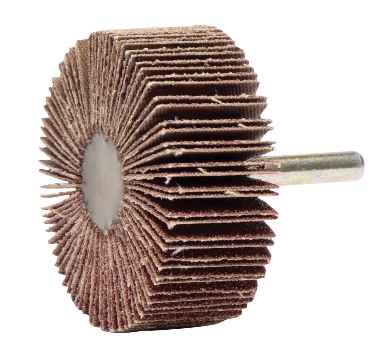 Picture of 2-1/2" x 1" Tiger Coated Abrasive Flap Wheel, 1/4" Stem, 60AO