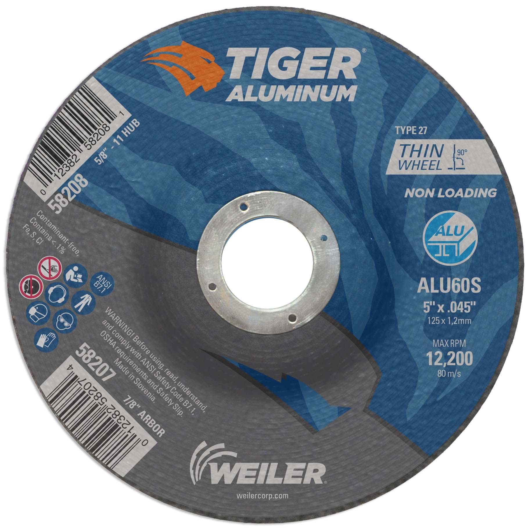 RopeSoapNDope. 5" x .045" Tiger Aluminum Type 27 Cutting Wheel ALU60S 7