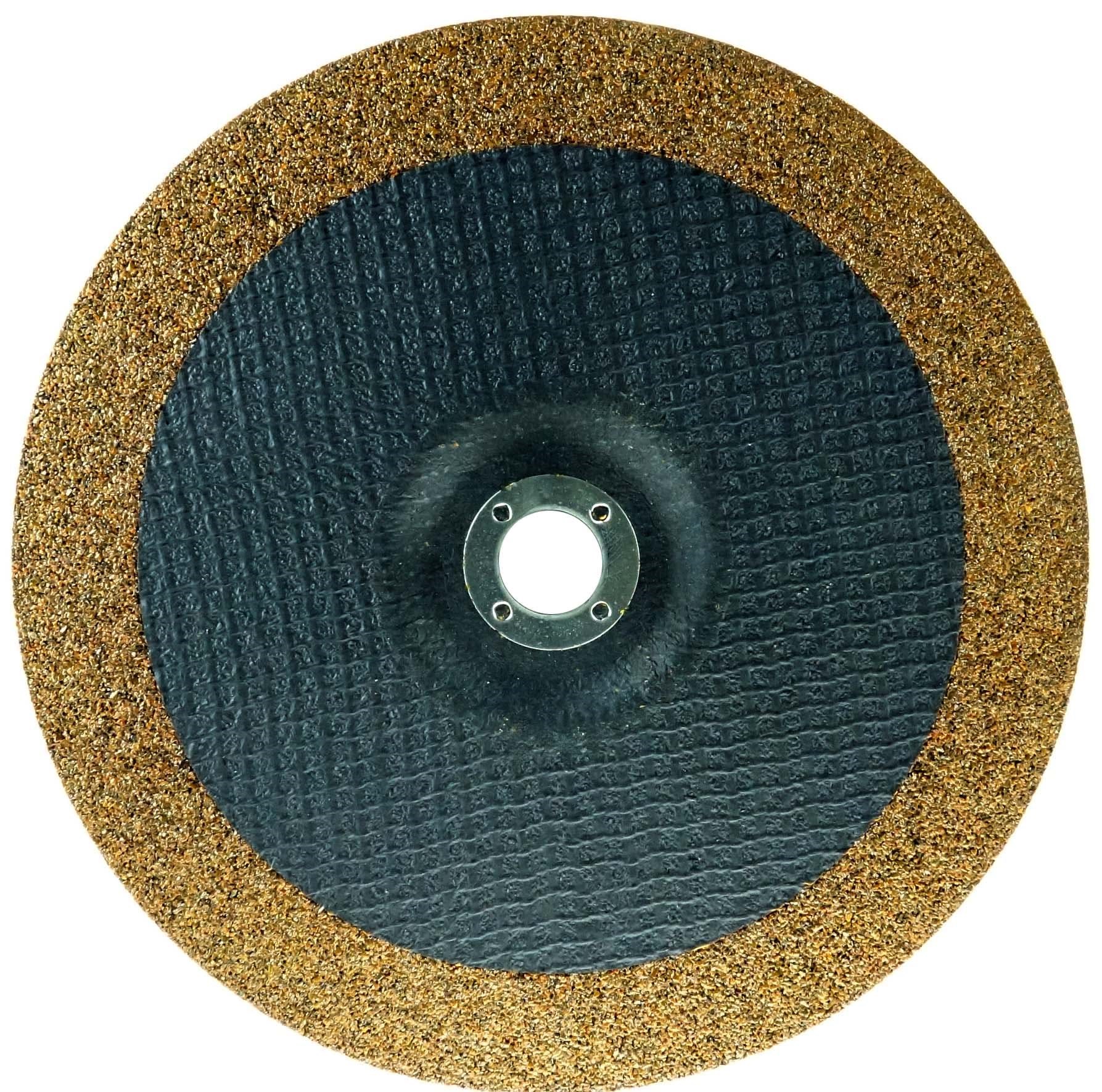 RopeSoapNDope. 9" x 1/4" TIGER INOX Type 27 Grinding Wheel, INOX24R, 7/8" Arbor Hole