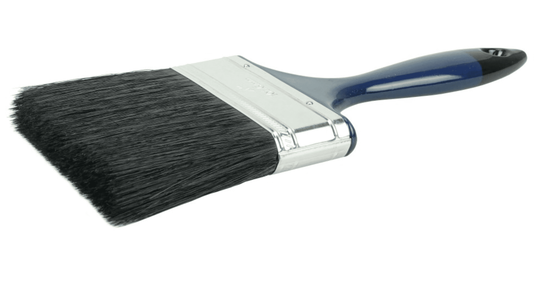 Picture of 4" Varnish Brush, Black China Bristle Fill, 3" Trim Length, Blue Foam Handle