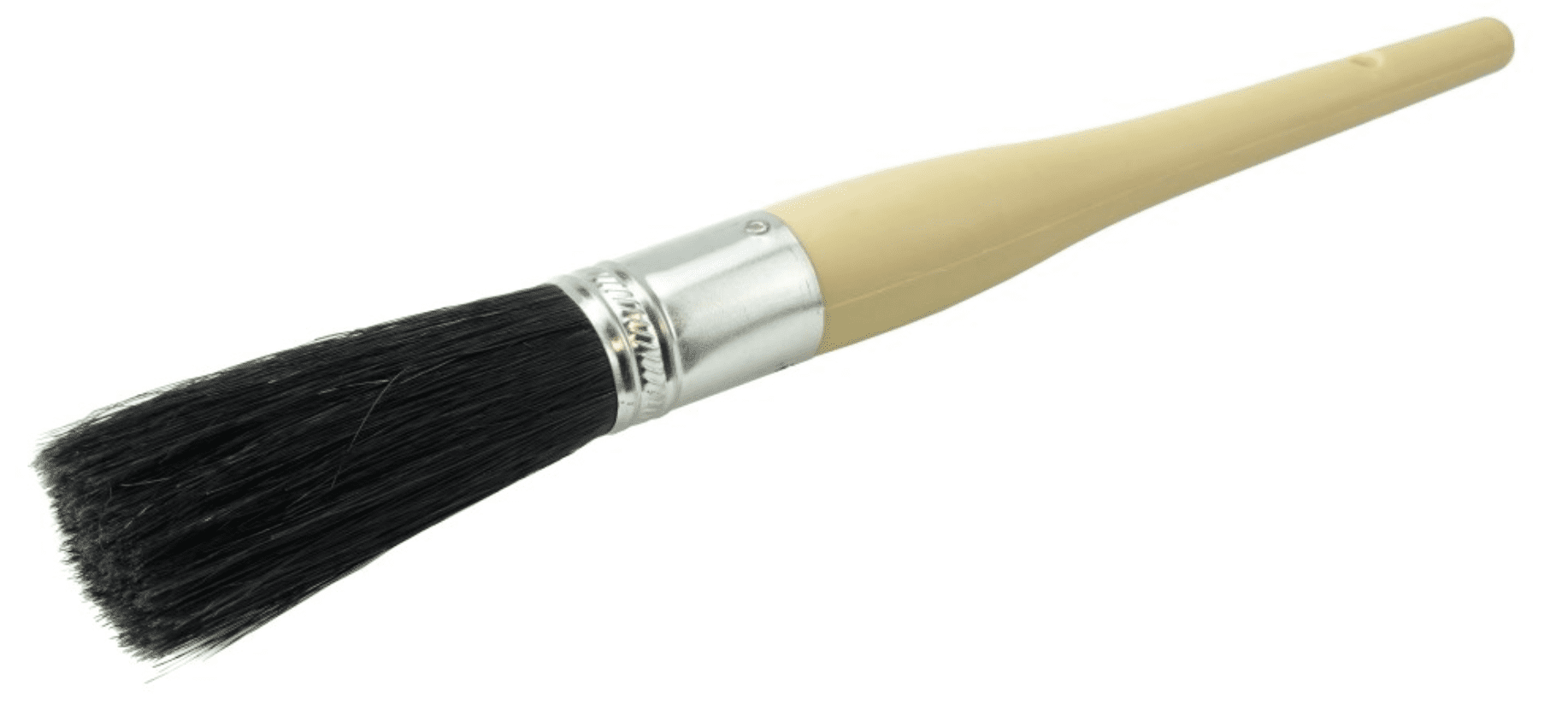 Picture of #8 15/16" Oval Sash Brush, Black China Bristle, 3" Trim Length, Plain Foam Handle