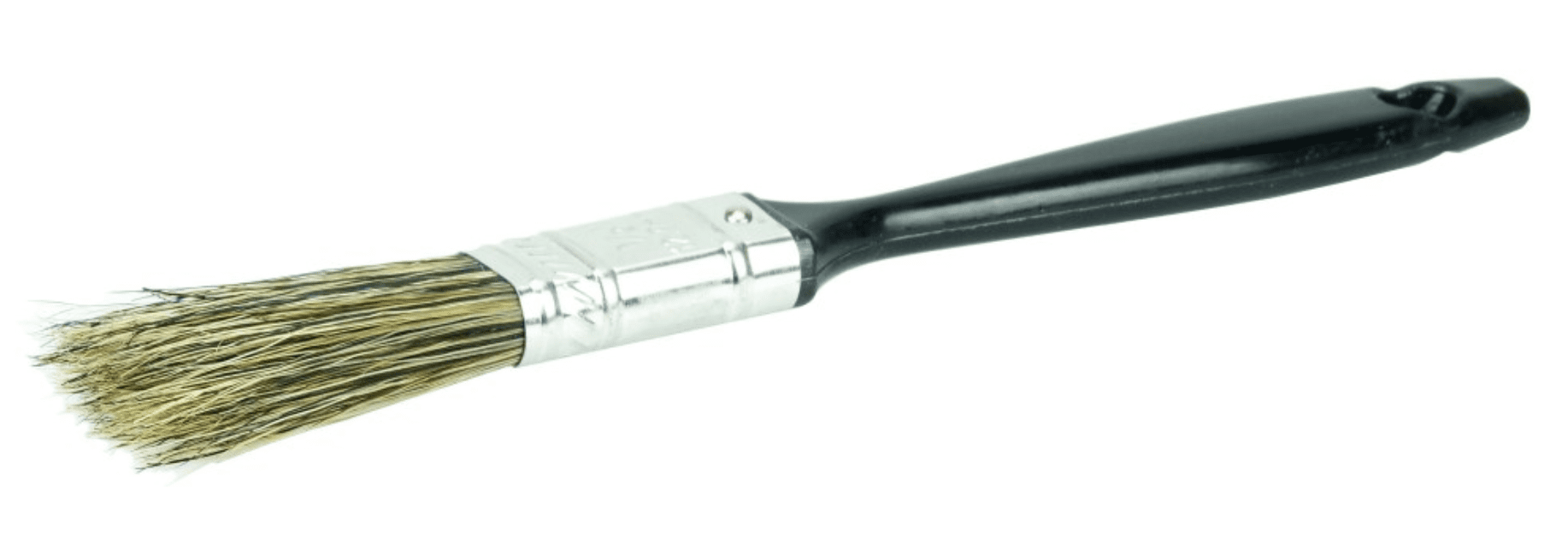 Picture of 1/2" Disposable Chip & Oil Brush, Grey China Bristle, 1-3/4" Trim Length, Plastic Handle