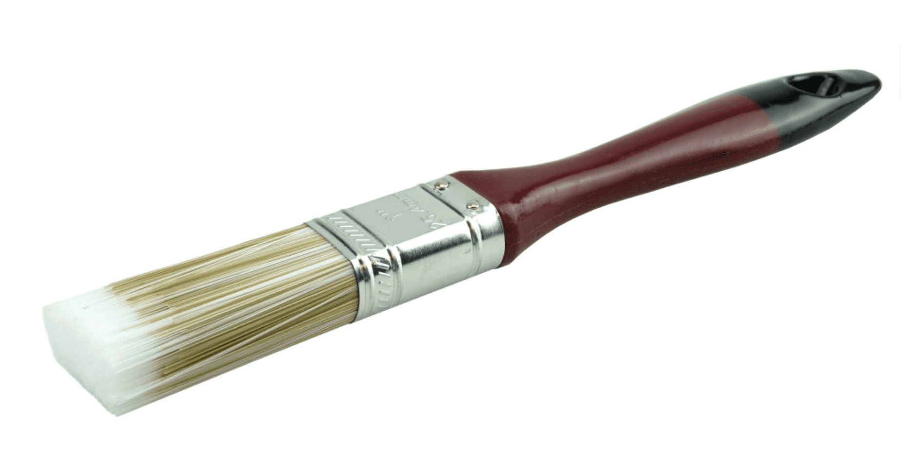 Picture of 1" Varnish Brush, Poly/Nylon Fill,  2-1/4" Trim Length, Red Foam Handle