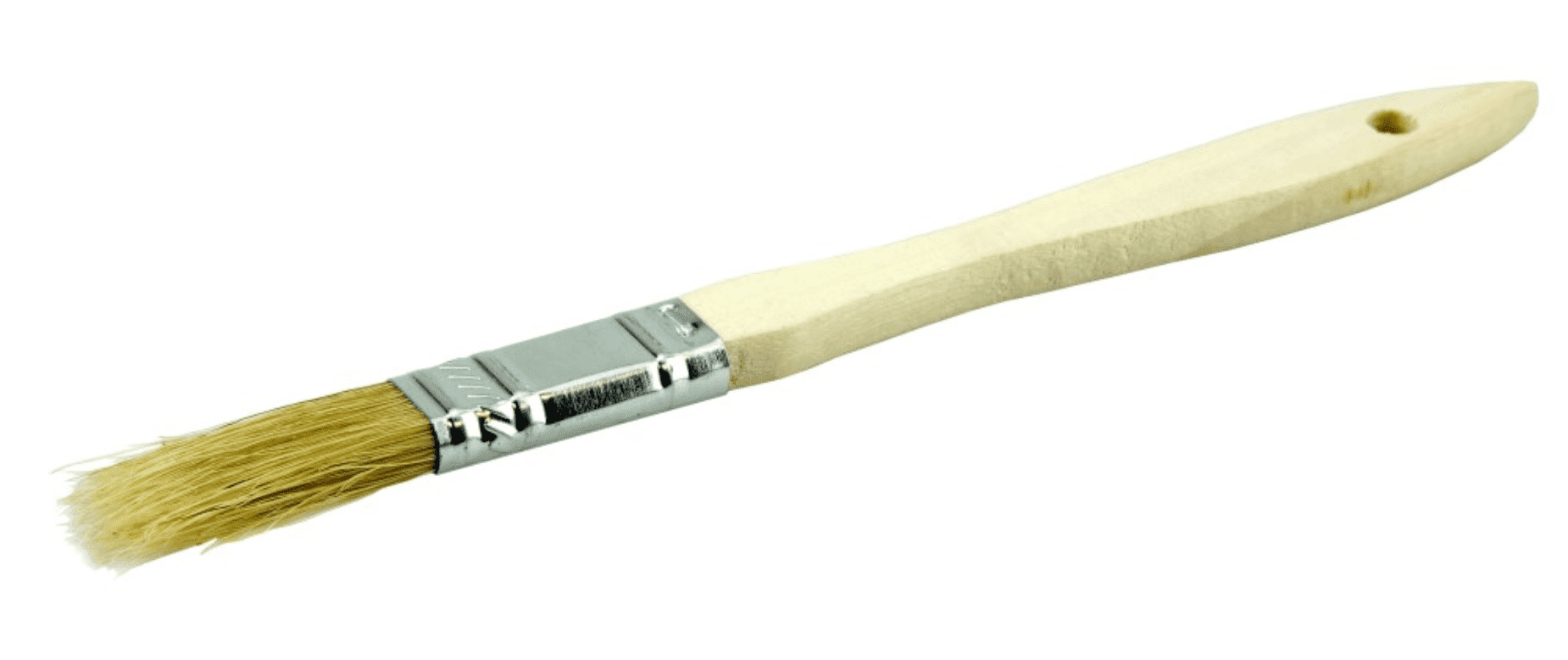 Picture of 1/2"  Vortec Pro Chip & Oil Brush, White Bristle, 1-3/4" Trim Length, Wood Handle