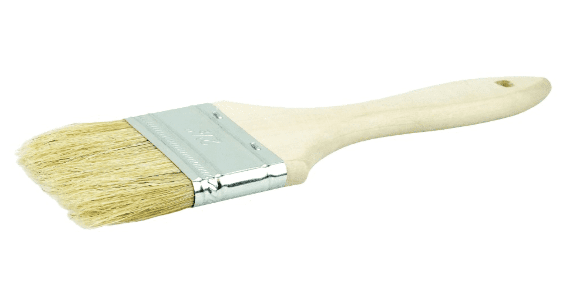 Picture of 2-1/2" Vortec Pro Chip & Oil Brush, White Bristle, 1-3/4" Trim Length, Wood Handle