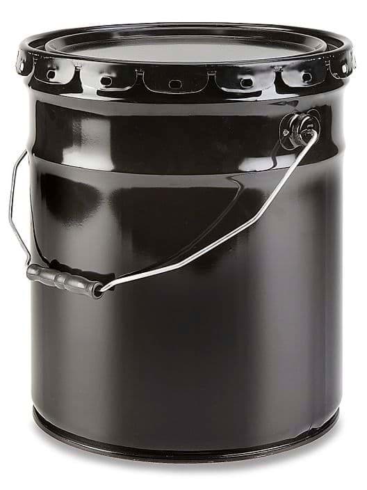 Picture of Bucket Metal Gallon 5 w/ Lid - Black