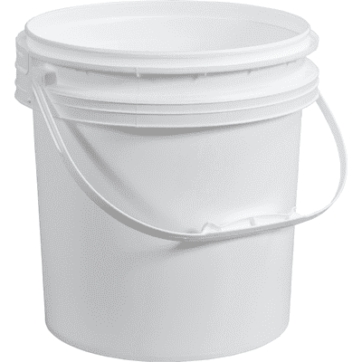 Picture of Bucket Plastic Gallon 1 w/ Lid – White