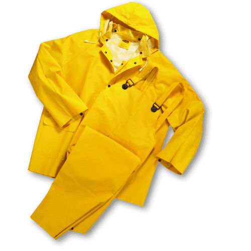 Picture of Rain Suit (Pants, Coat, Hood) 3Pc Yellow – 3XL