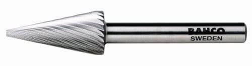 Picture of Hi Speed Steel Rotary Burr Conical Pointed Nose  11/16 Med Tooth