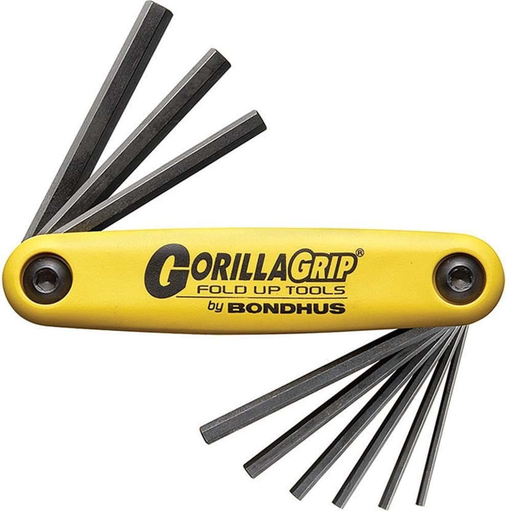 Picture of Set 9 Hex GorillaGrip Fold-up Tools 5/64-1/4"