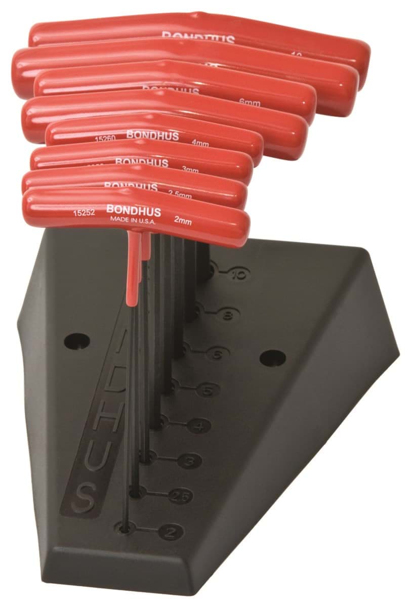 Picture of Set 8 Hex T-Handles 6" Length 2-10mm with Stand