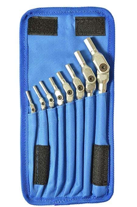 Picture of Set 8 Chrome HEX-PRO Wrench 1/8-3/8"