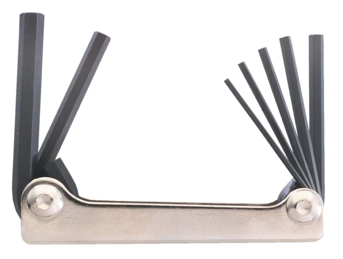 Picture of Set 7 Hex Metal Handle Fold-up Tools 2-8mm