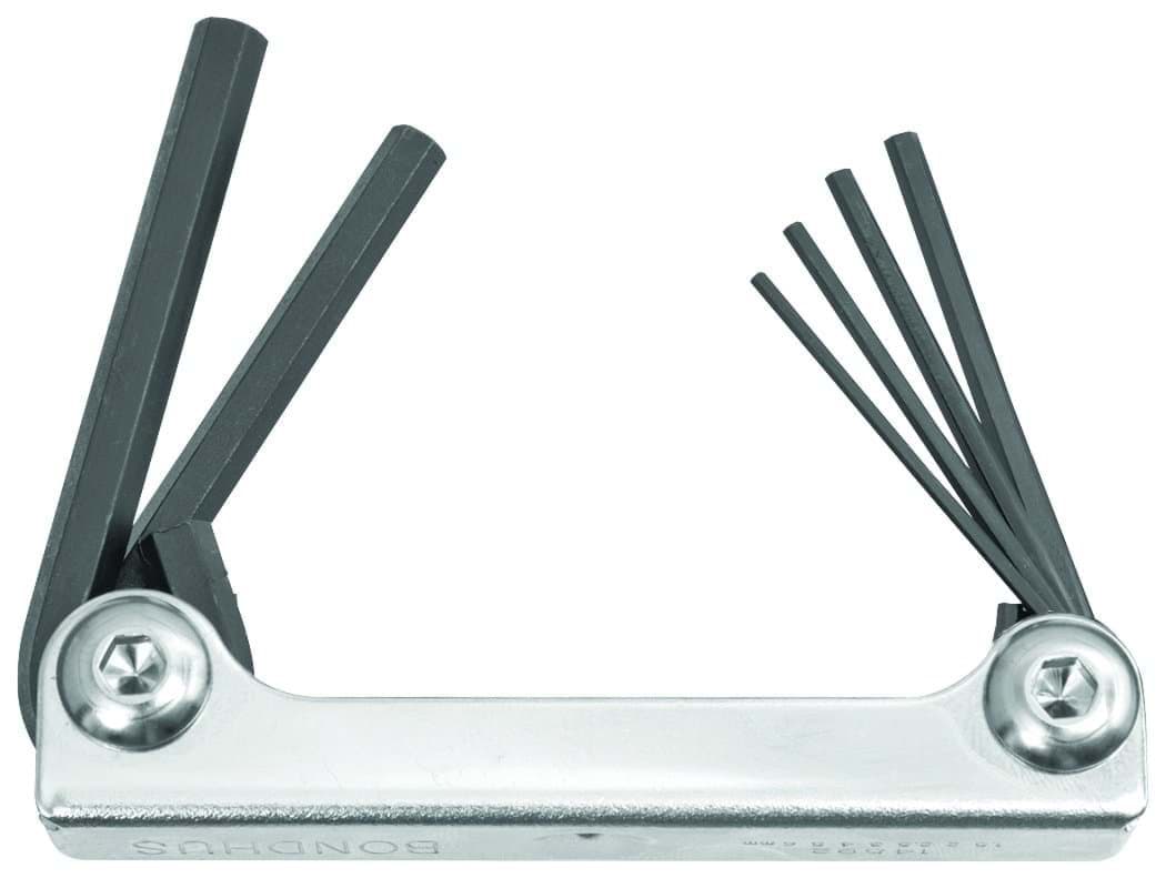 Picture of Set 6 Hex Metal Handle Fold-up Tools 3-10mm