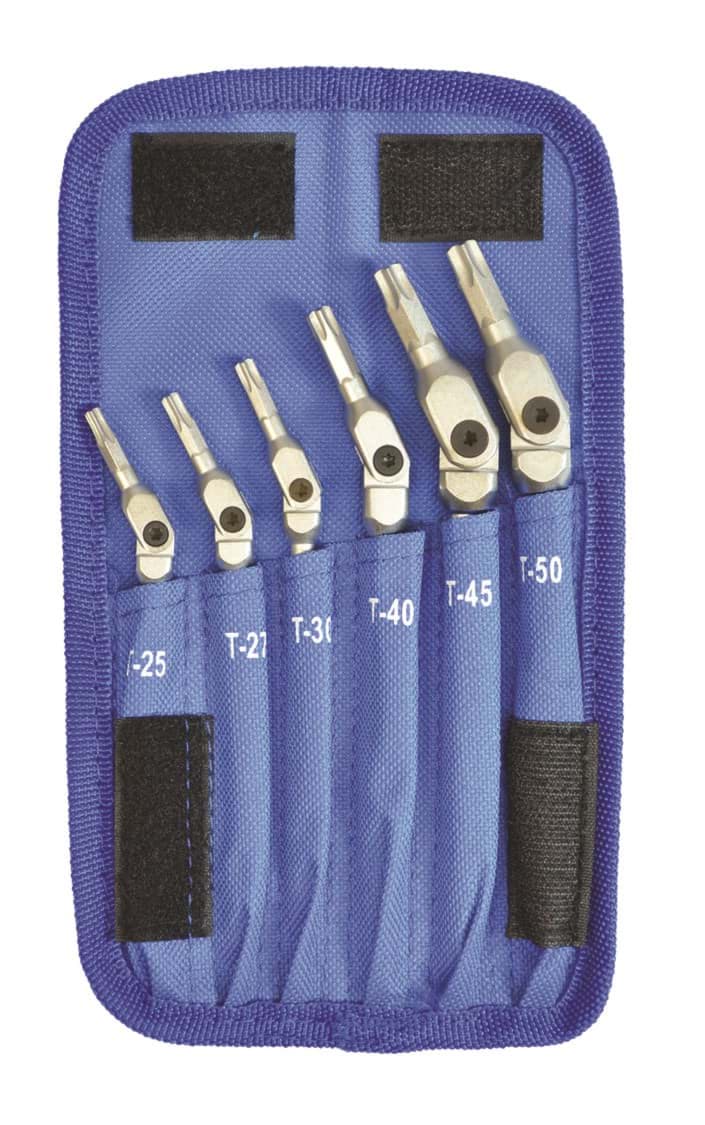 Picture of Set 6 Chrome TORX HEX-PRO T25-T50