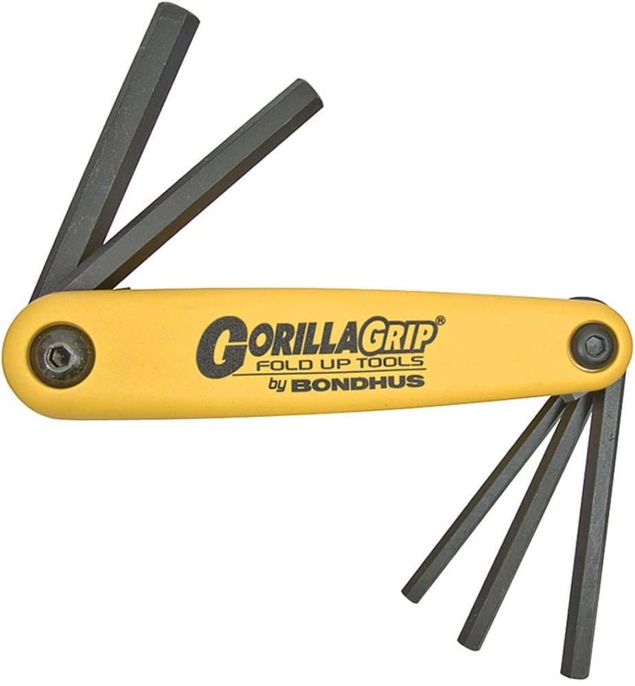 Picture of Set 5 Hex GorillaGrip Fold-up Tools 3/16-3/8"