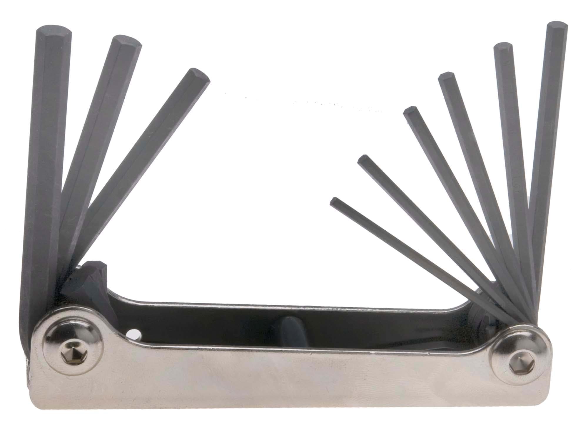 Picture of Set 5 Hex Metal Handle Fold-up Tools 3/16-3/8"