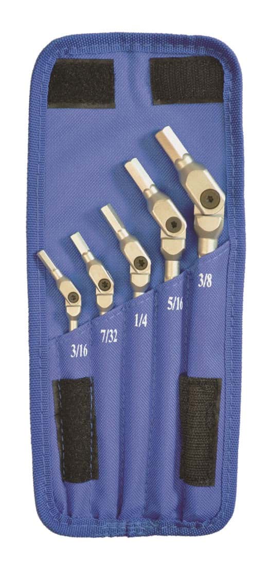 Picture of Set 5 Chrome HEX-PRO Wrench 3/16-3/8"