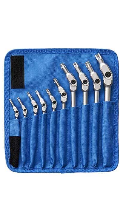 Picture of Set 10 Chrome TORX HEX-PRO T15-T55