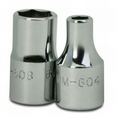 Picture of 1/4" Drive Shallow Socket, 6 Point, 4MM