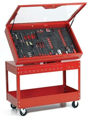 Picture of 6S Visual Control Cart - Red  , Professional Series, Red