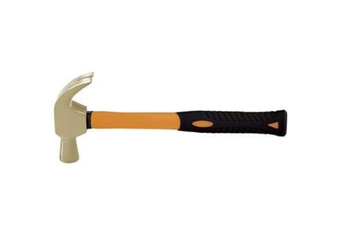 Picture of Non-Sparking Claw Hammer Aluminum Bronze  25 ozs.  Fiberglass Handle