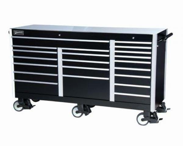 Picture of 55" Wide x 24" Deep 11-Drawer Roll Cabinet, Professional Series, Black